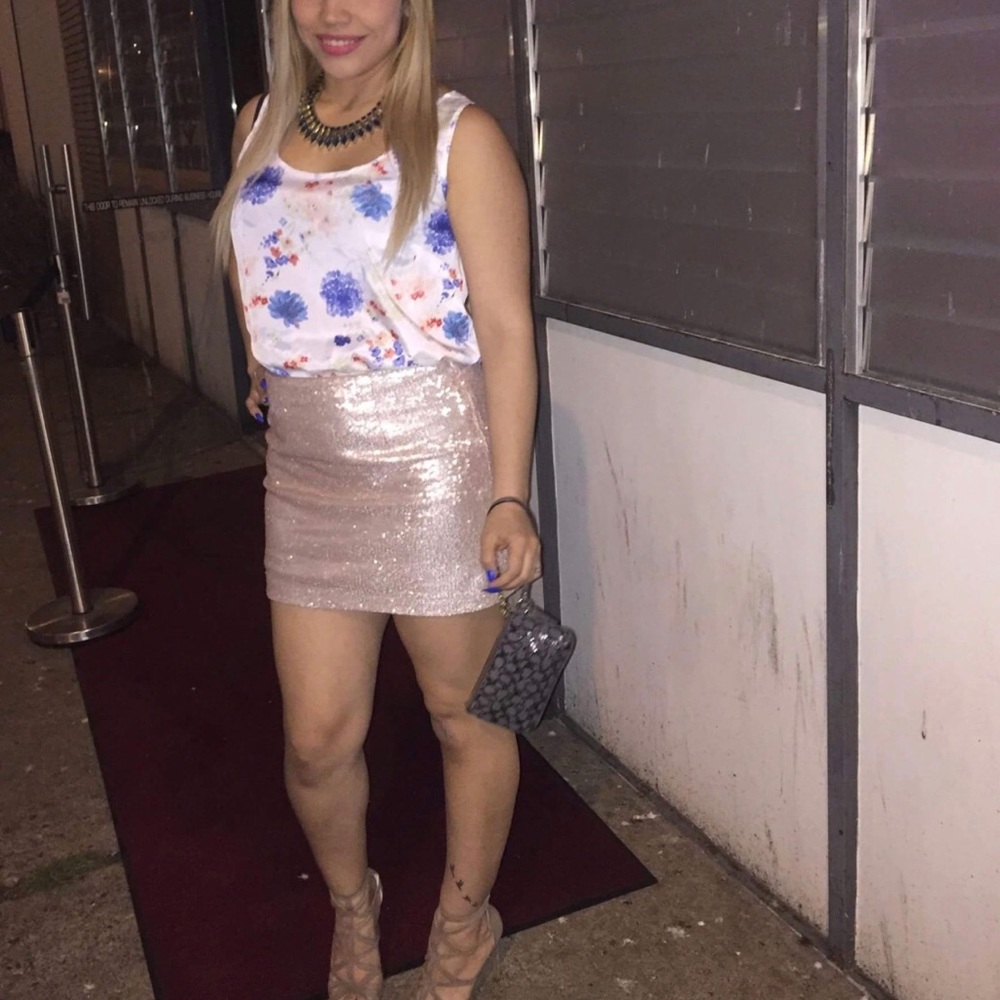 Sequin skirt
